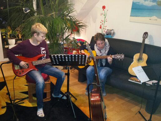E-Gitarren-Gruppe